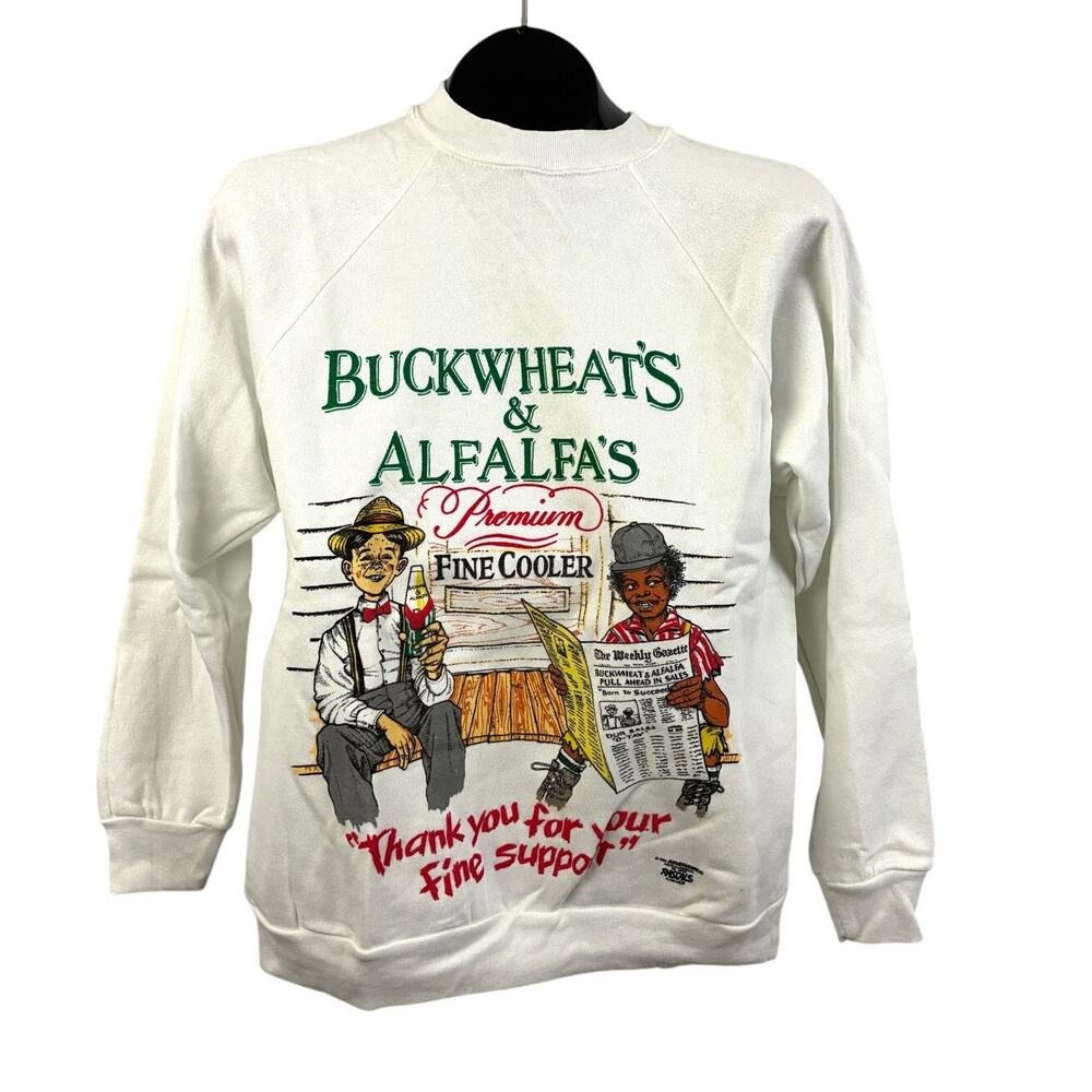 VTG 80s Buckwheats & Alfalfa’s‎ Premium Sweatshirt M USA Little Rascals NWT